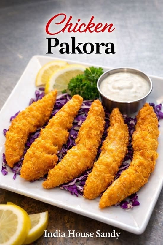 Chicken Pakora Meal.