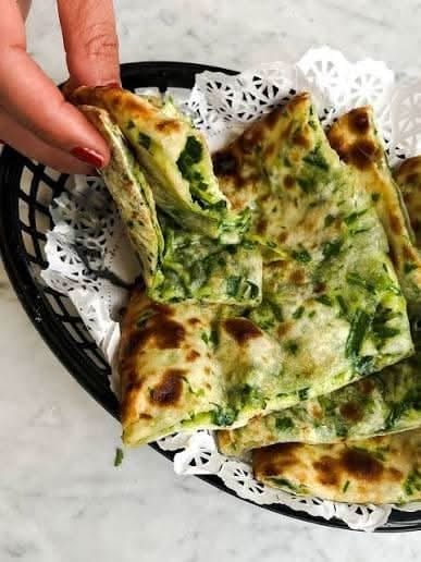 Spinach Naan.